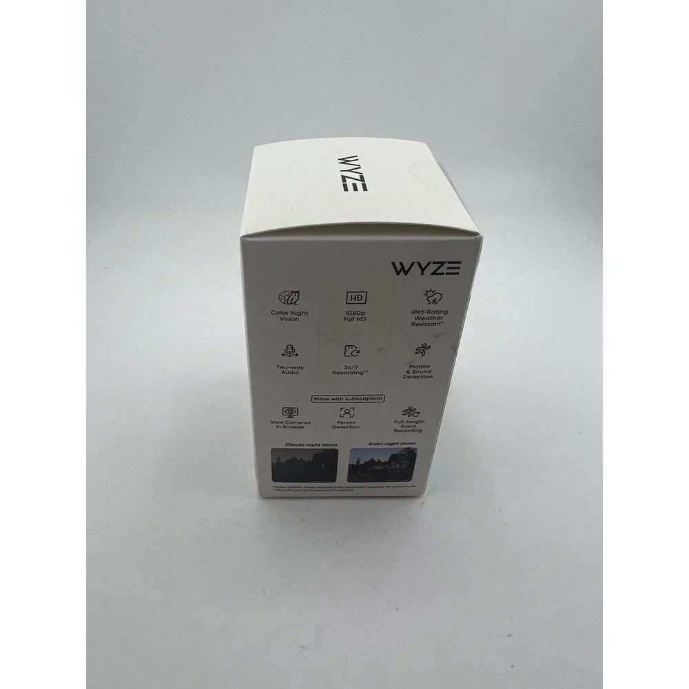 Wyze Cam v3 Wired 1080p HD IndoorOutdoor Smart Home Security Camera White WYZEC3